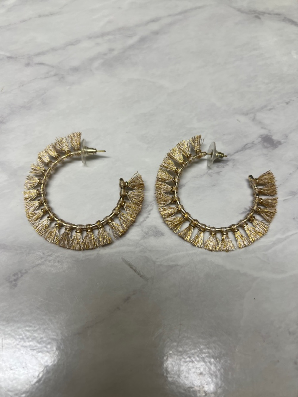 Kendra Scott fringe hoop earrings